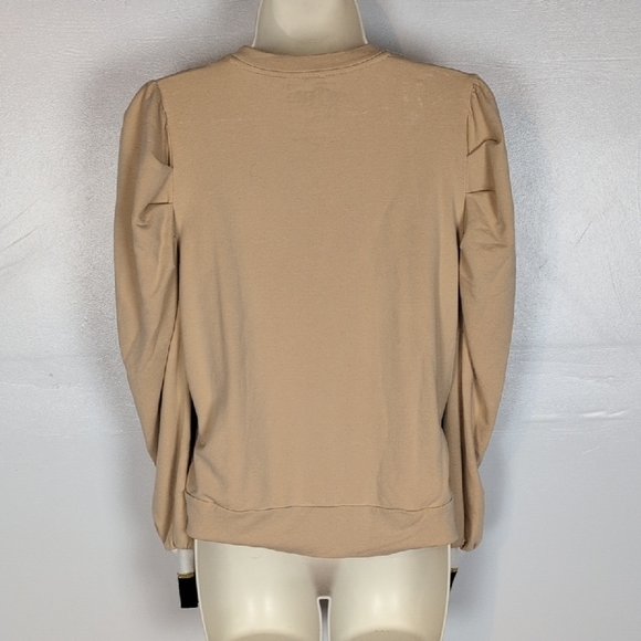 Emily McCarthy Puff Sleeve Contrast Cuff Sweater - Picture 5 of 11